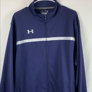 Men’s navy under armour zip up sweatshirt size XL